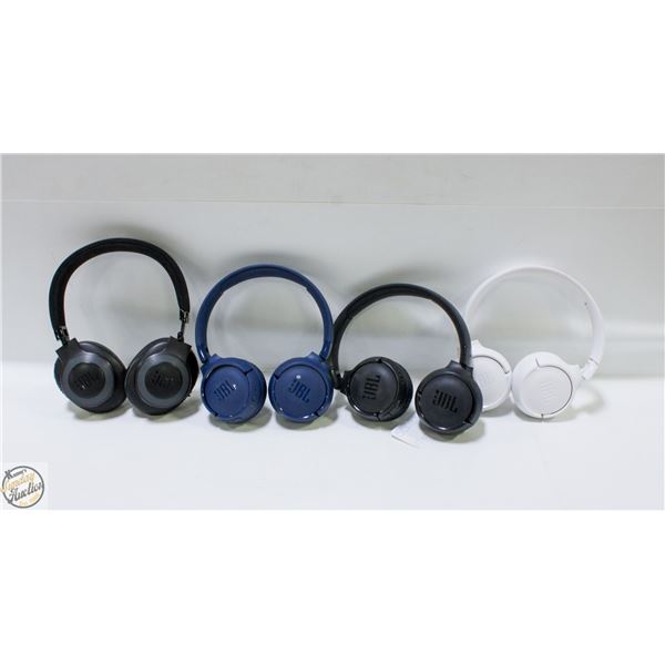4 JBL OVER EAR HEADPHONES