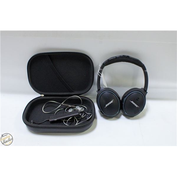 2 BOSE HEADPHONES (ONE EAR BUD STYLE +
