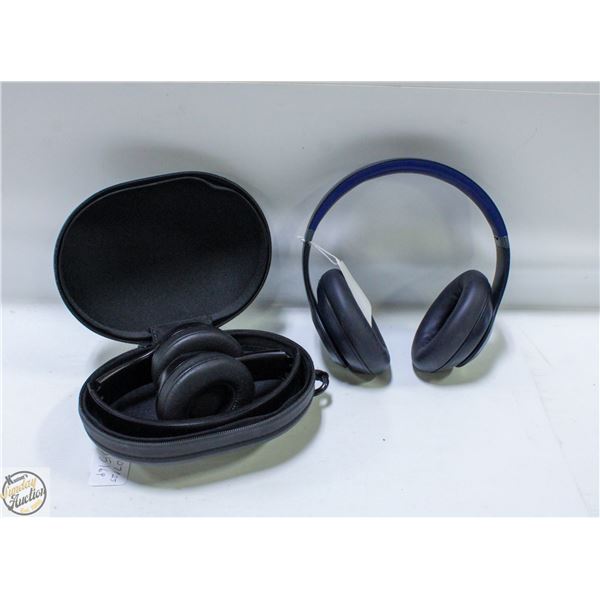 2 BEATS OVER EAR HEADPHONES PREVIOUSLY OWNED