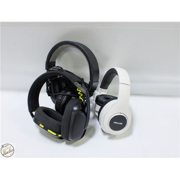3 OVER EAR HEADPHONES VARIOUS BRANDS