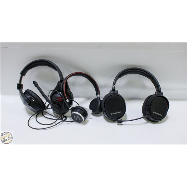 3 GAMING HEADPHONES WITH MOUTHPIECE