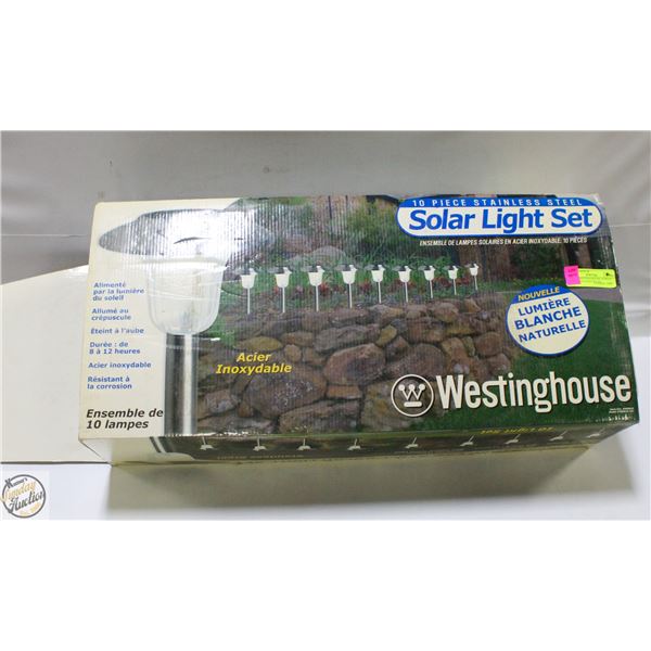 ESTATE WESTINGHOUSE 10 PIECE STAINLESS STEEL SOLAR