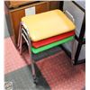 Image 1 : 3 VINTAGE CHROME STACKING STOOLS