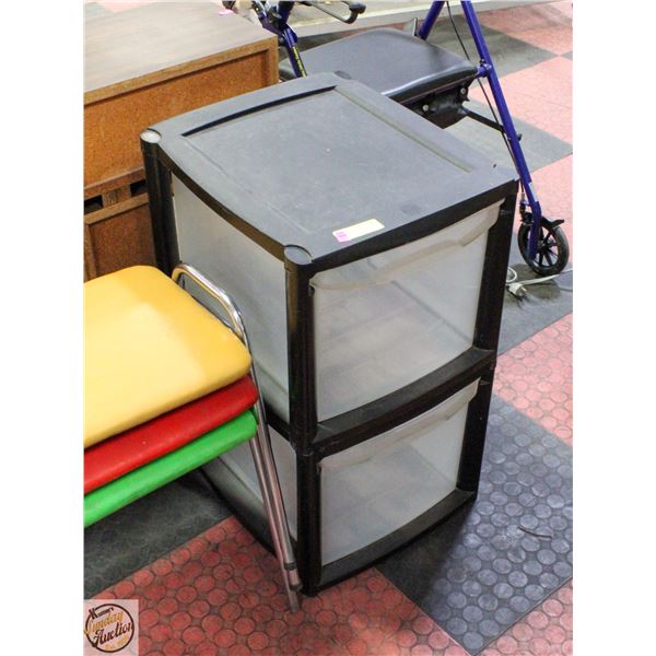PAIR OF LARGE STACKING STORAGE DRAWERS