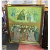 Image 1 : “THE HOLY RESURRECTION” OLD PRINT ON CANVAS