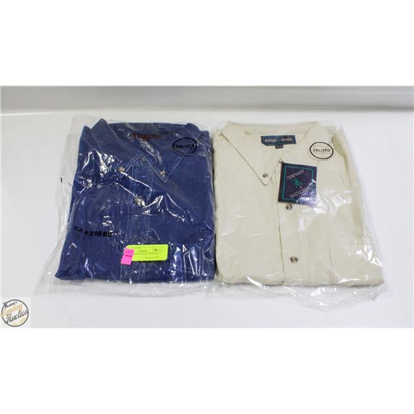 MEN'S SHIRTS 1DENIM 1NATURAL SIZE 2XL