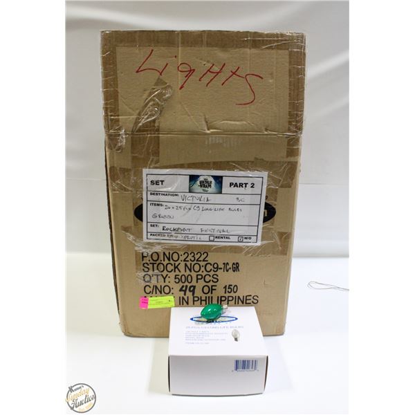 CASE OF 500 NOVELTY LIGHTS