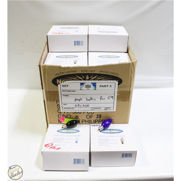 CASE OF 500 NOVELTY LIGHTS