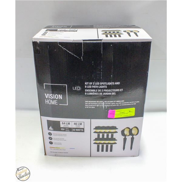 UNUSED VISION HOME LED SPOTLIGHTS AND