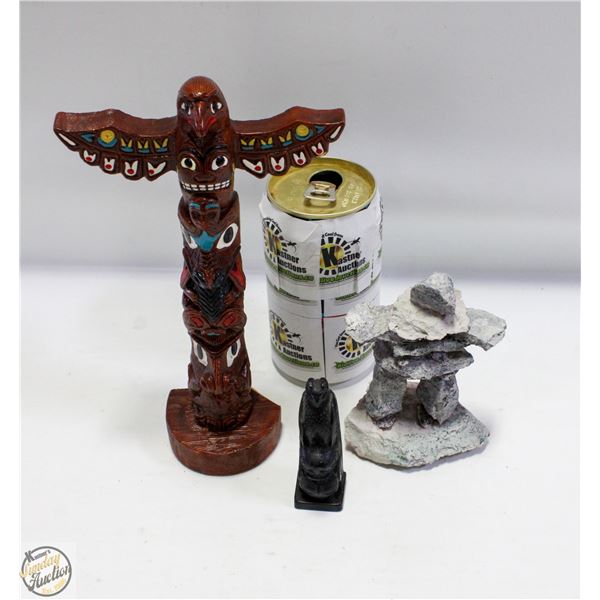 EDMOND WOLF DESIGNS MADE IN CANADA TOTEM POLE +
