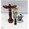 Image 1 : EDMOND WOLF DESIGNS MADE IN CANADA TOTEM POLE +