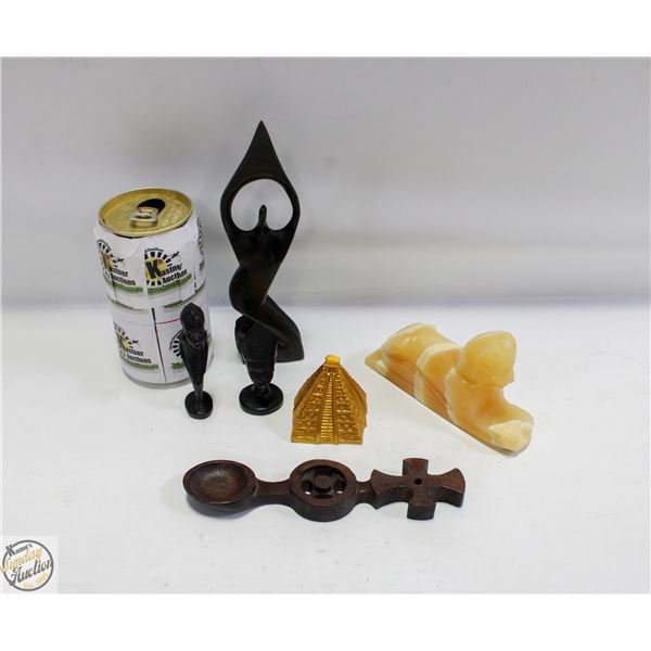 HANDCARVED ONYX EGYPTIAN FIGURE +