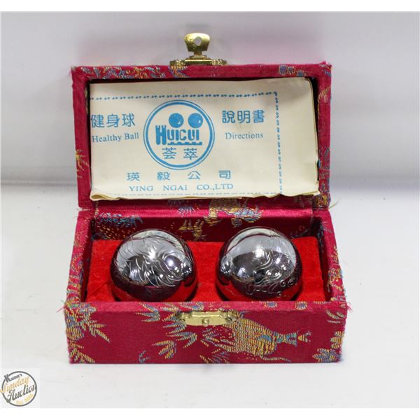 ORIGINAL CASED HUICUI HEATHY BALL PAIR+MANUAL