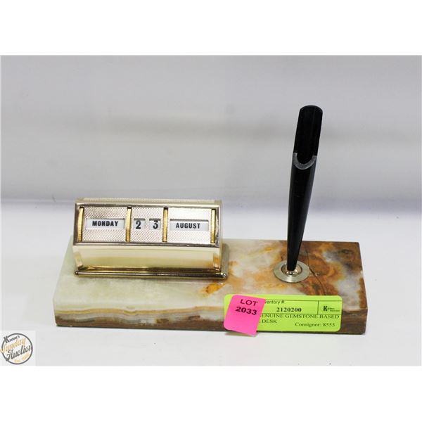 SOLID GENUINE GEMSTONE BASED ESTATE DESK