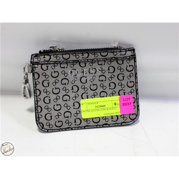 GENUINE GUESS MONOGRAMED COIN WALLET