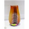 Image 1 : BLOWN ART GLASS VASE H-10.5"