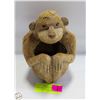 Image 1 : REAL COCONUT SHELL H-8" HANDCARVED INTO