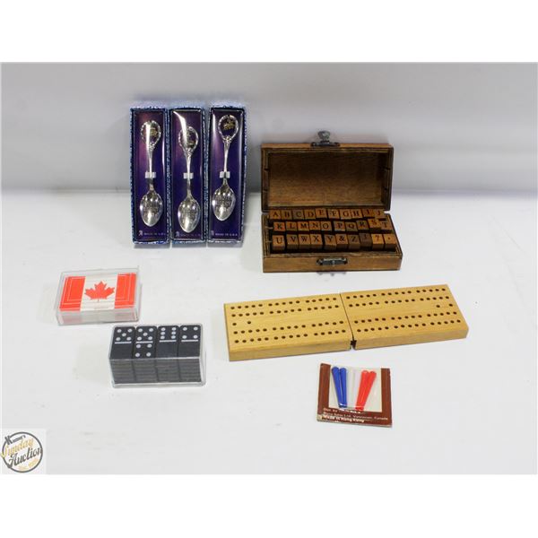 ESTATE MINIATURE CRIB BOARD + PEGS,