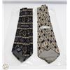 Image 1 : 2 GENUINE PIERRE CARDIN DESIGNOR SILK NECK TIES