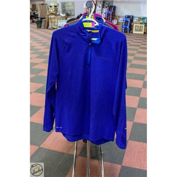MENS NIKE DRI-FIT LIVESTRONG PULLOVER SIZE M BLUE