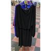 Image 1 : NEW NOIR 1X LADIES BLACK LONG SLEEVE DRESS