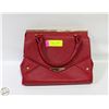 Image 1 : RED FAUX LEATHER PURSE MIZTIQUE