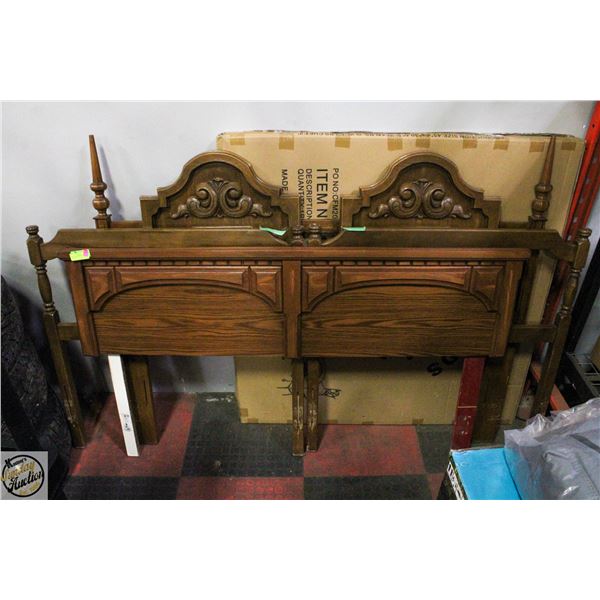 2 SINGLE BED HEADBOARDS AND FOOTBOARDS