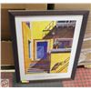 Image 1 : “MEDITERRANEAN VILLAGE” COLOURED PRINT (ILANA