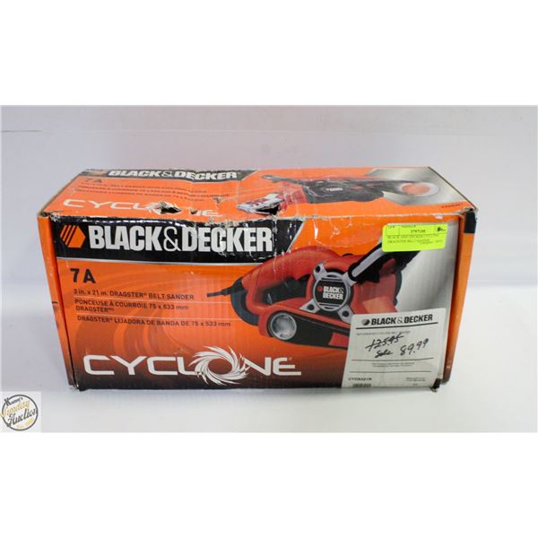 BLACK AND DECKER CYCLONE DRAGSTER BELT SANDER