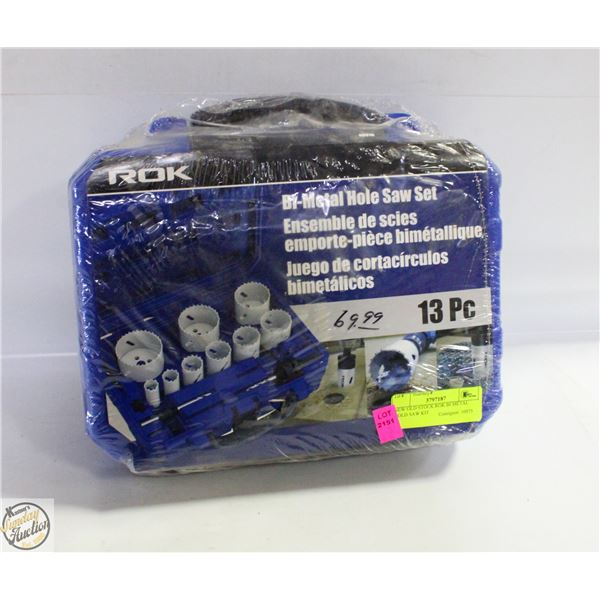 NEW OLD STOCK ROK BI METAL HOLD SAW KIT