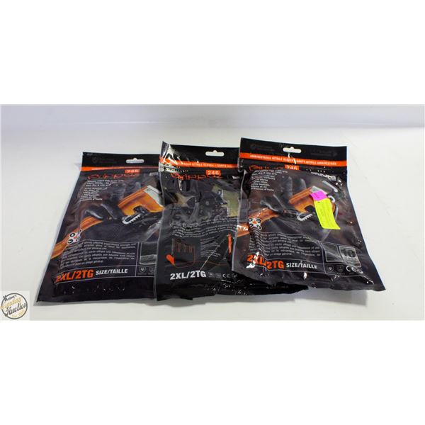 3X10PKS GLOVES BDG GRIPPAZ NITRILE MECHANIC