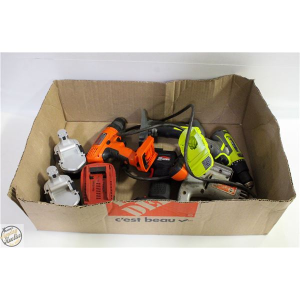 FLAT OF ASSORTED TOOLS