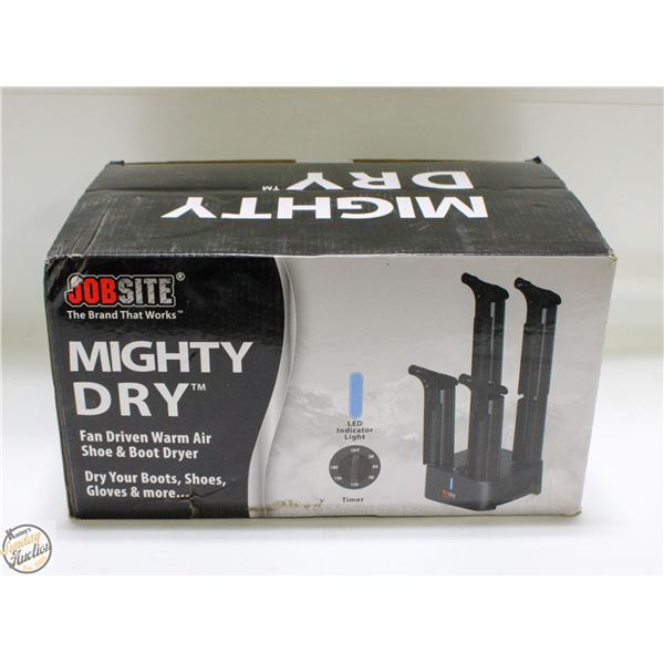NEW MIGHTY DRY FAN DRIVEN SHOE AND BOOT DRYER
