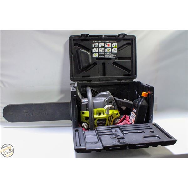 RYOBI 18'' CHAINSAW C4618 WITH CASE