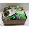 Image 1 : BOX OF NEW OLD STOCK LAWN AND GARDEN ACCESSORIES