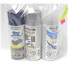 Image 1 : 3 CANS RUSTOLEUM BL/GR/CL