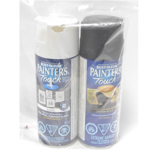 2PK RUSTOLEUM BLK/WH