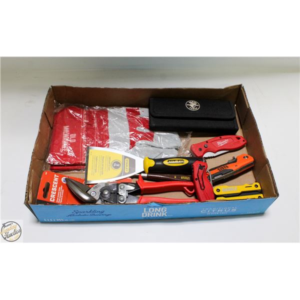 BOX OF MILWAUKEE TOOLS