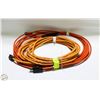 Image 1 : 2 EXTENSION CORDS LIGHT + DARK ORANGE COLOUR