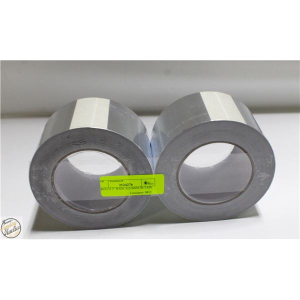 2 ROLLS 3” WIDE ALUMINUM TAPE
