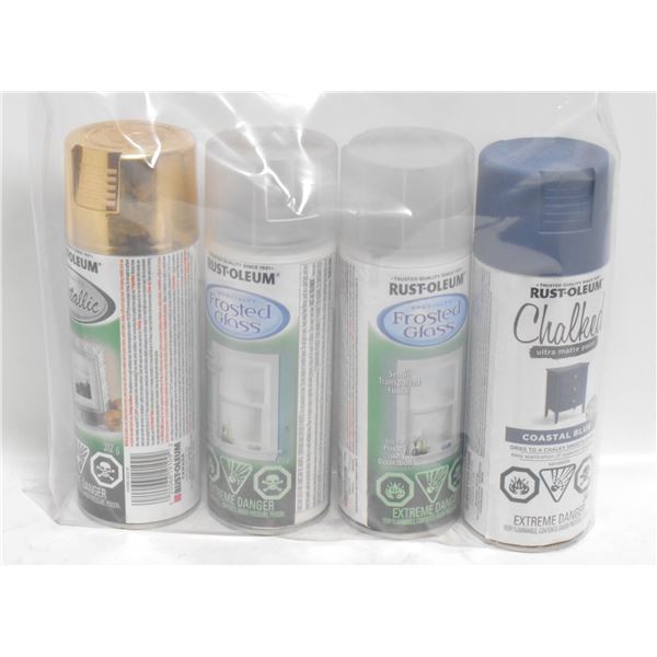 4PK RUSTOLEUM SPRAY