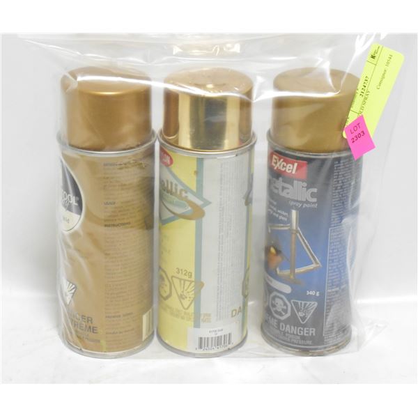 3PK GOLD SPRAY