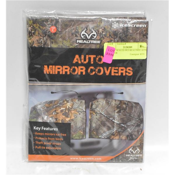 2 NEW SEALED PKS REALTREE AUTO MIRROR