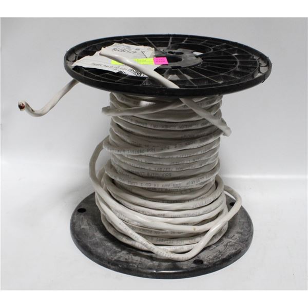 LARGE SPOOL HALF USED OF 14-3 HOUSE WIRE