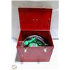 Image 1 : RED STEEL DUAL CLAMP "SAW BOX" WITH HANDLE -