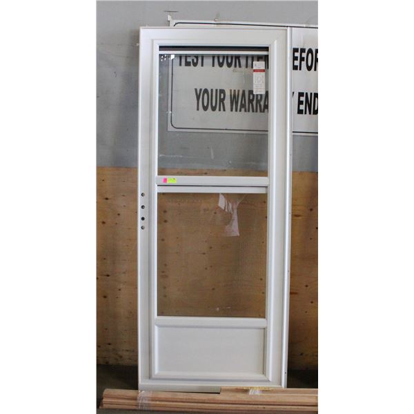 LARSON 32"X80" WHITE EXTERIOR STORM DOOR -