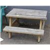 Image 1 : CHILDRENS SIZE OUTDOOR WOODEN PICNIC TABLE