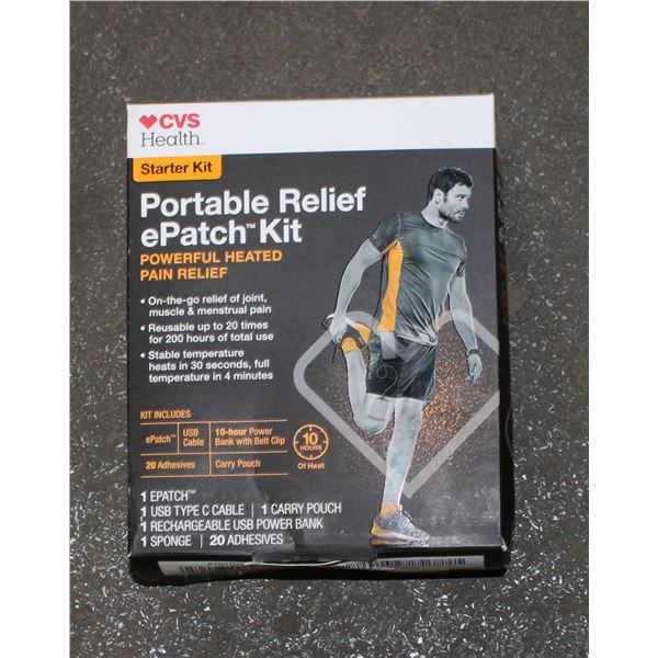 CVS HEALTH STARTER KIT PORTABLE RELIEF EPATCH KIT