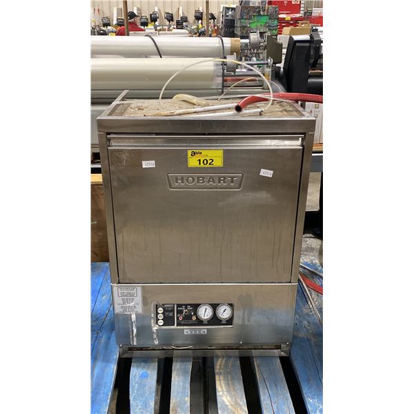 HOBART SR24H STAINLESS SINGLE TRAY STEEL COMMERCIAL UNDERCOUNTER DISHWASHER