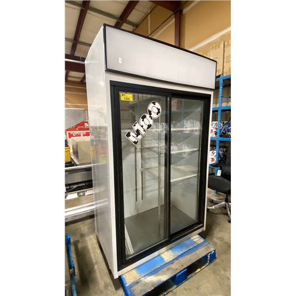 COLDSTREAM RSCP48GS COMMERCIAL BEVERAGE COOLER WITH INSULATED GLASS SLIDING DOORS